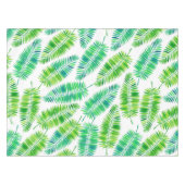 水彩パーム葉のパターン テーブルクロス (正面(横))