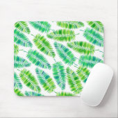 水彩パーム葉のパターン マウスパッド (マウス)