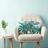水彩パーム ランバークッション (椅子)