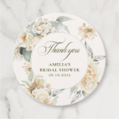 水彩パールのプロセッコ ブライダルシャワーのお土産 フェイバータグ (正面)