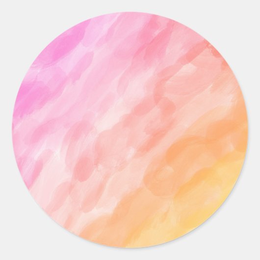 水彩パ色彩の鮮やかステル ラウンドシール (正面)