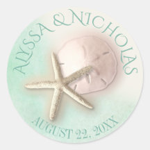 水彩ヒトデと砂ドル