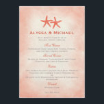 水彩ヒトデビーチ結婚式メニューカードサンゴ メニュー<br><div class="desc">海辺に住む人々を、このシックな水彩スターフィッシュのコレクションで思い出す結婚ようにしましょう。カスタムの色と対応製品は、要求に応じてご利用いただけます。
 Watercolor Starfishコレクションの全体を表示：また、次の点もお気に入りです。</div>