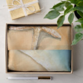 水彩ヒトデビーチ 薄葉紙 (ギフト)