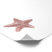 水彩ヒトデプリント ポスター (角)