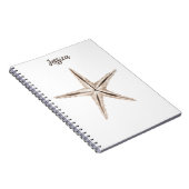 水彩ヒトデ手帳 ノートブック (右側)