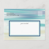 水彩ヒトデ日付の保存 案内ポストカード (裏面)