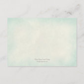 水彩ヒトデ結婚式レセプションカード エンクロージャーカード (裏面)