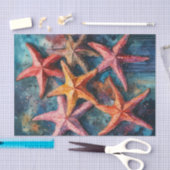 水彩ヒトデ航海のュページ紙 薄葉紙 (クラフト)