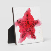 水彩ヒトデ フォトプラーク (正面)