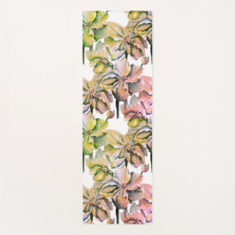 水彩ヒマラヤペルシャブルーポピー ヨガマット