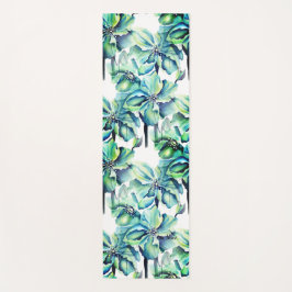 水彩ヒマラヤペルシャブルーポピー ヨガマット