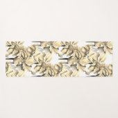 水彩ヒマラヤペルシャブルーポピー ヨガマット (正面(横))