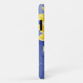 水彩ヒマワリろうけつ染め青と黄フローラ Case-Mate iPhoneケース (裏面/右)