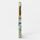 水彩ヒマワリろうけつ染め青と黄フローラ Case-Mate iPhoneケース (裏面/左)