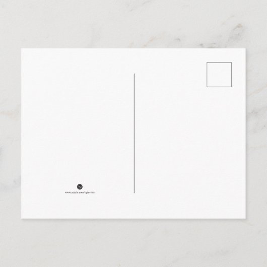 水彩ヒマワリ新宅引っ越しのお知らせ インビテーションポストカード (裏面)