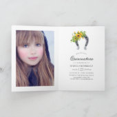 水彩ヒマワリ素朴ーウエスタンキンセニェラ 招待状 (内部)