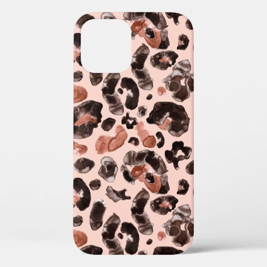 水彩ヒョウアニマルプリント Case-Mate iPhoneケース (裏面)