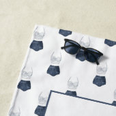 水彩ビキニ ウェディング バチェロレッテ 記念品 ビーチタオル (インサイチュ)