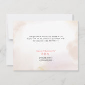 水彩ビジネスロゴパッケージサンキューカード サンキューカード (裏面)