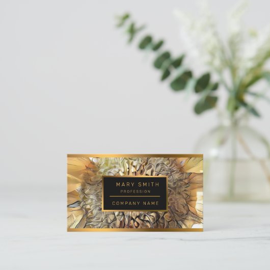 水彩ビッグサンサンヒマワールコレクシエレガントョン 名刺 (スタンド正面)