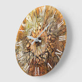 水彩ビッグサンヒマワリエレガントーコレクション ラージ壁時計 (傾斜)