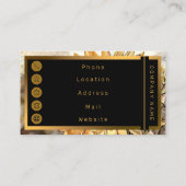 水彩ビッグヒマワリエレガントコレクション 名刺 (裏面)