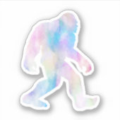 水彩ビッグフットのシール シール (正面)