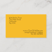 水彩ビーオンフラワーカスタムパーソナライズされた 名刺 (裏面)