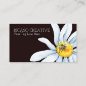 水彩ビーオンフラワーカスタムパーソナライズされた 名刺 (正面)