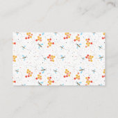 水彩ビーズおむつラッフルチケット エンクロージャーカード (裏面)