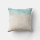 水彩ビーチイニシャル海水砂トラベル クッション (裏面)