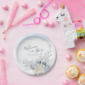 水彩ビーチウェルカムトゥザショアディナー ペーパープレート (パーティー)