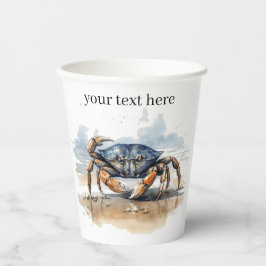 水彩ビーチカニカスタム 紙コップ