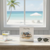 水彩ビーチカニ、カスタム 招待状