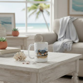 水彩ビーチカニ コーヒーマグカップ