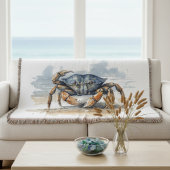水彩ビーチカニ スローブランケット