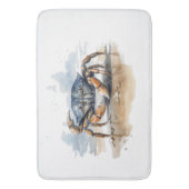 水彩ビーチカニ バスマット (正面縦)