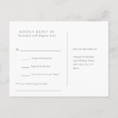 水彩ビーチサンセットソングリクエストの返信はがき インビテーションポストカード (裏面)