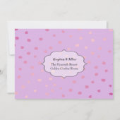 水彩ビーチサンライズ結婚ズ 招待状 (裏面)