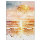 水彩ビーチシリーズデザイン1 クリップボード (裏面)