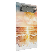 水彩ビーチシリーズデザイン1 ミニクリップボード (アングル)