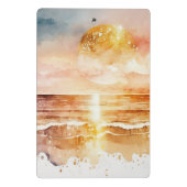 水彩ビーチシリーズデザイン1 ミニクリップボード (裏面)