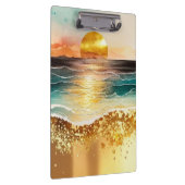 水彩ビーチシリーズデザイン3 クリップボード (右)