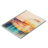 水彩ビーチシリーズデザイン3 ノートブック (左側)