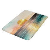 水彩ビーチシリーズデザイン3 バスマット (アングル)