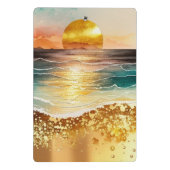 水彩ビーチシリーズデザイン3 ミニクリップボード (裏面)