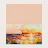 水彩ビーチシリーズデザイン3 名刺 (外部フラット)