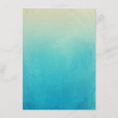 水彩ビーチシーシェルブライダルビンゴゲーム (裏面)