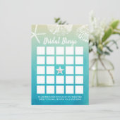 水彩ビーチシーシェルブライダルビンゴゲーム (スタンド正面)